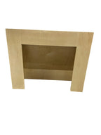 Wood Wall Mount Range Hood Cover Maple finish, 30W x 24H x 10.5D inches, No Ventilator/No liner Included