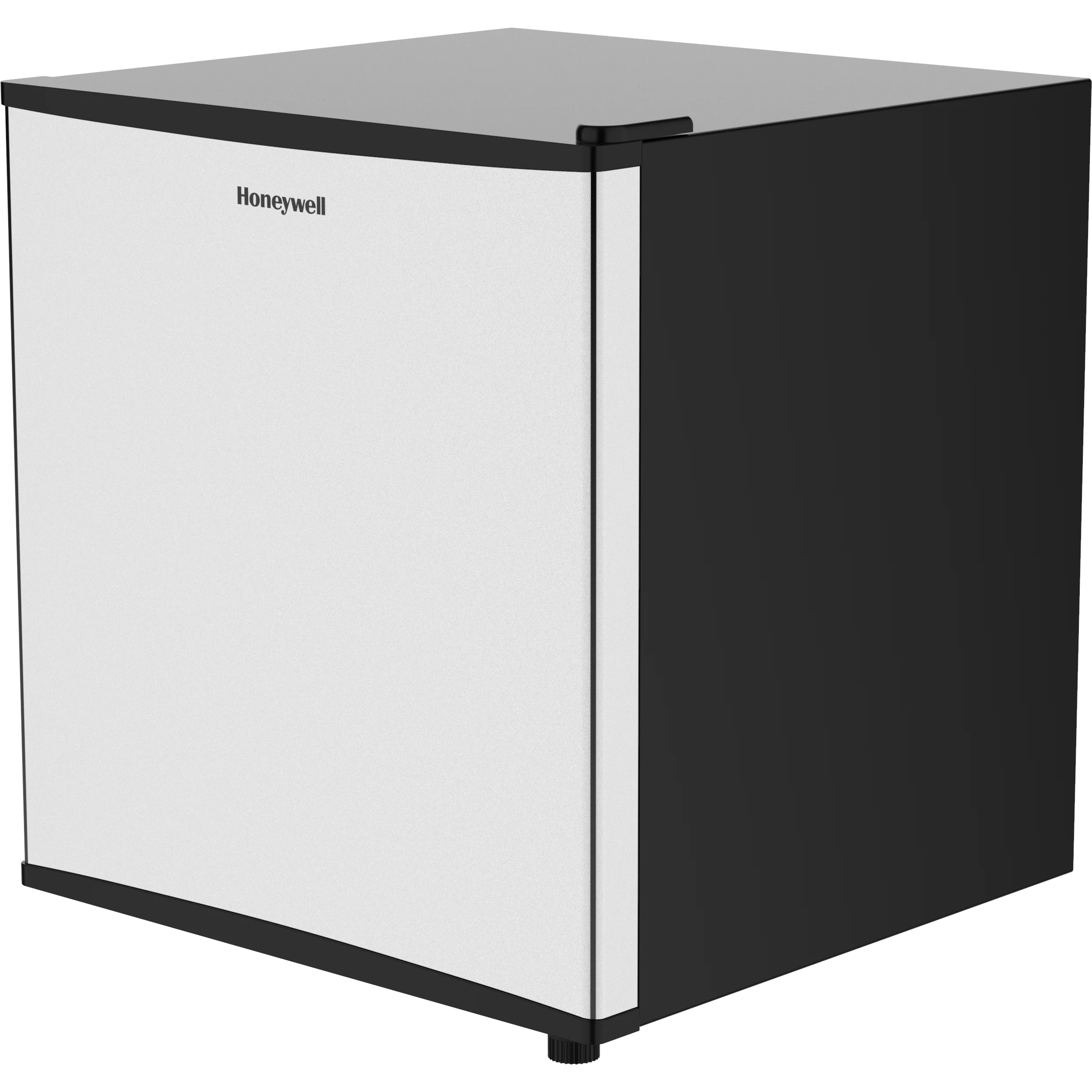 Honeywell Compact Refrigerator 1.6 Cu Ft Mini Fridge with Freezer, Single Door, Low noise, for Bedroom, Office, Dorm with Adjustable Temperature Settings, Stainless Steel