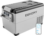 EUHOMY 12 Volt 46QT Car Refrigerator with Bluetooth APP Control, 12/24V DC & 110V AC, Portable Freezer Fridge Cooler for Car, RV, Camping, Home Use