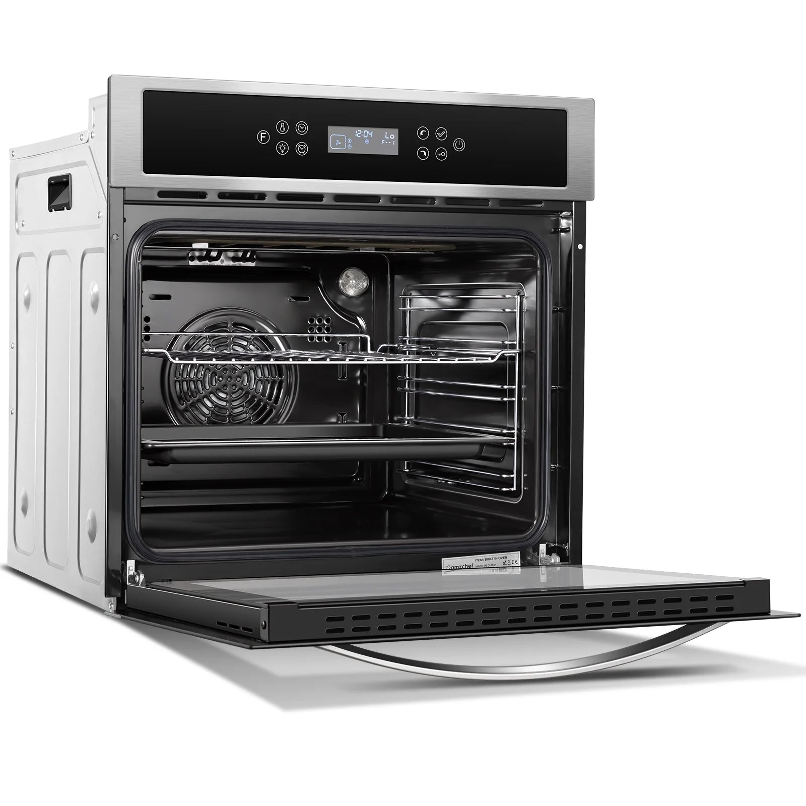 AMZCHEF Single Wall Oven 24" Built-in Electric Ovens