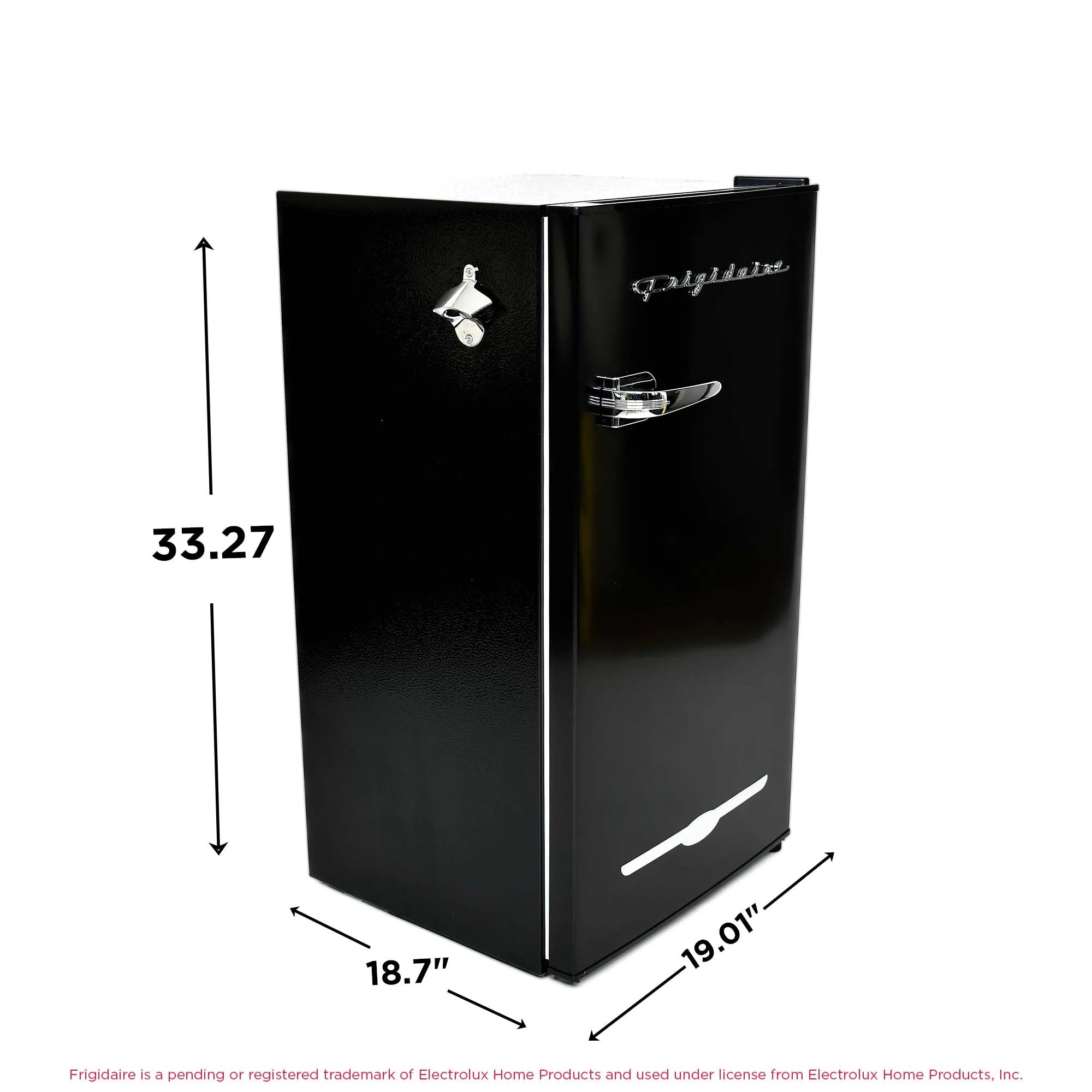 Frigidaire EFR376-C-PINK 3.2-Cu.-Ft. 65-Watt Retro Bar Fridge with Side Bottle Opener (Pink)