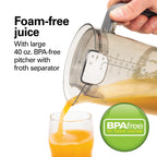 Hamilton Beach Big Mouth Easy Clean Juicer Machine for Fruits and Vegetables with Extra Large Chute, Extractor de Jugos, Stainless Steel