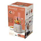 Beautiful 10-Cup Food Processor with Accessories, White Icing by Drew Barrymore