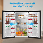 Mainstays 3.3 Cu. ft. Single Door Mini Refrigerator, Black