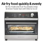 Hamilton Beach Digital Air Fryer Toaster Oven Combo, 10 Ways to Cook, 4 Preset Functions, 1800 Watts, Stainless Steel