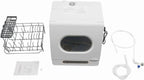 110V 800W Mini Portable Dishwasher Countertop Dish Washer with Multiple Modes Table Top Bottle Dishwasher Small Compact Dishwashers for Home, Apartment, RV