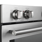 Forno Vomero 30-Inch Double Wall Oven, Stainless Steel, 10 cu.ft Total Capacity, 7100W Convection, Mechanical Controls, Self-Cleaning Function