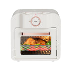 Aria 16QT Retro Compact Multifunctional Air Fryer Toaster Oven with Accessories  - Pearl