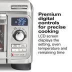 Hamilton Beach Professional Sure-Crisp Air Fryer Toaster Oven Combo with 6-in-1 Functionality, Stainless Steel
