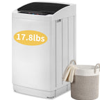 UbesGoo 15.6LBS Portable Washing Machine, Full-Automatic Electric Laundry Machine with Stainless Steel Drum,Compact Washer, Washer and Dryer Combo with Drain Pump for Apartment, Dorms, RV