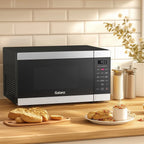 Galanz 0.9 Cu ft Air Fry Countertop Microwave, 900 Watts, Stainless Steel, New
