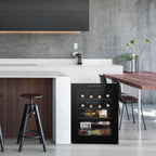 Ktaxon 18 Bottle Compressor Wine Cooler Freestanding Wine Fridge, Fast Cooling, Low Noise
