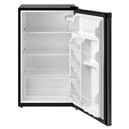 Mainstays 4. 4 Cu. ft. Single Door Mini Refrigerator, Stainless Steel Look
