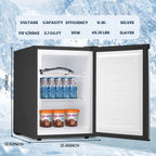 Electactic Upright Freezer, Energy Saving 2.1 Cu.ft Single Door Compact Upright Freezer with Reversible Door(White)