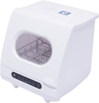 Mini Dishwasher, 5 Washing Programs Portable Dishwasher 1200W RV Dishwasher Countertop Built-In Water Tank 360°Dual Spray Compact Dishwasher for RV Apartments, Camping