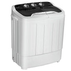 Topcobe 8 Lbs Compact Mini Twin Tub Washing Spiner Machine, Space Saving Washer for Home and Apartment