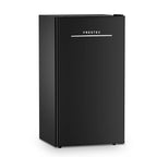 Frestec 3.2 Cu ft One Door Mini Fridge, Estar, Stainless Steel Look, New