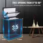 JIEJIA Compact Freezer 3.5 cu ft Environmental Chest Freezer, Mini Freezer with 7 Gear Adjustable Temperature, Removable Storage Basket, Energy Saving, White
