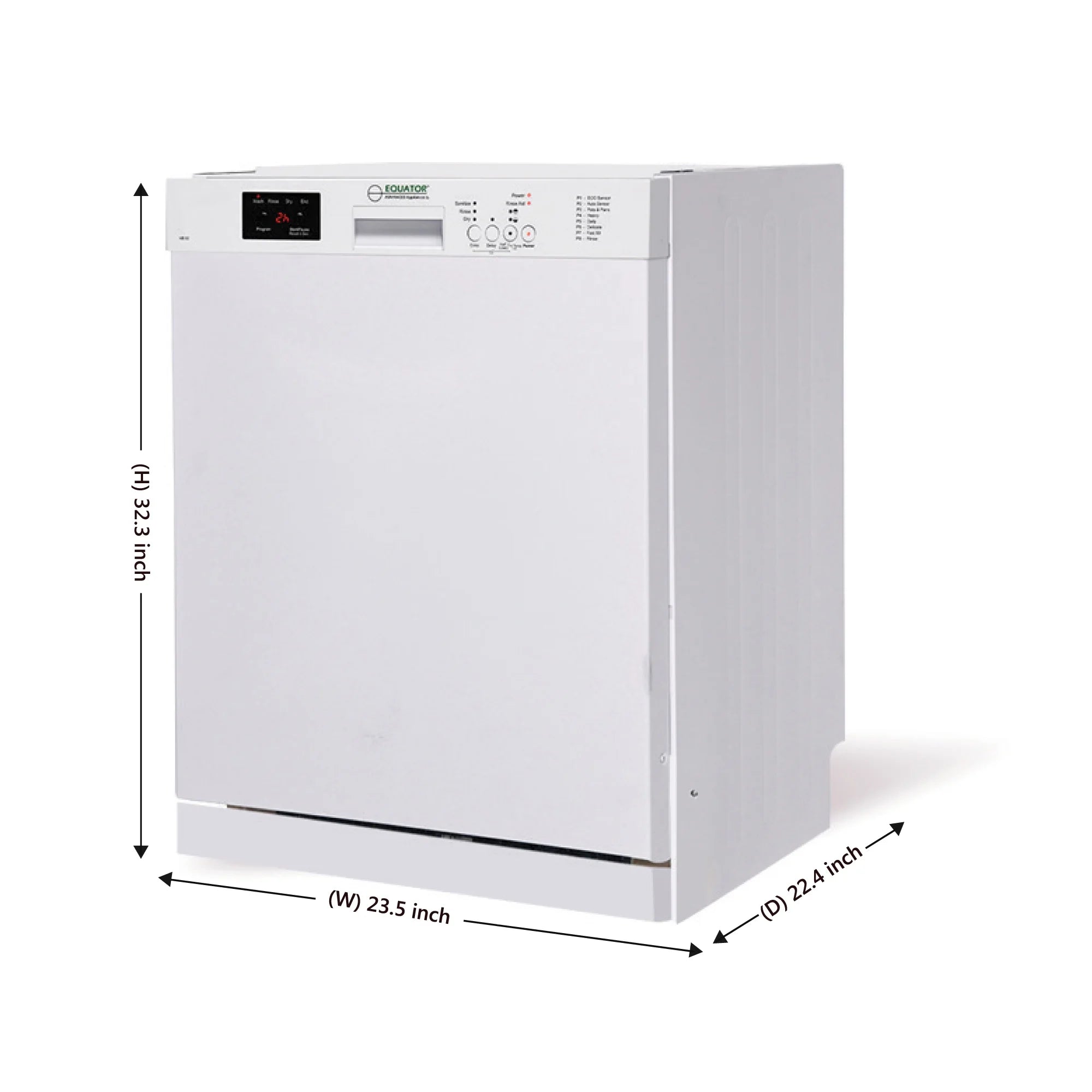 Equator Europe 24" Built in 14 place Dishwasher in Stainless