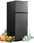 MaxKare 3.6 cu.ft Mini Fridge with Freezer, Perfect for Dorm, Small Spaces, Large Capacity, Energy Efficient- Dark Gray