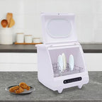 Portable Dishwasher, Countertop Dishwasher, Compact Dish Washing, Mini Dishwasher, 5 Washing Programs, 360�� Spray Arms, Air-Dry Function, for Apartments, Dorms, Boats, Campers, RVS