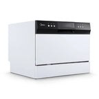 Midea Portable Countertop Dishwasher, 6 Place Settings, 8 Programs, White, MDC22P1AWW, New