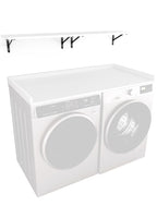 Kaboon Washer Dryer Countertop with Edge Rails, 27.5" x 54", Light Walnut