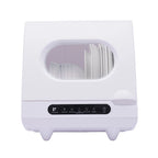 1200W White Portable Tabletop Dishwasher 2-6 Sets, Compact Dishwasher with Tank,Leak-Proof Drying, 360�� Spray Arm, 5 Programmes, for Houses, Flats and Dormitories