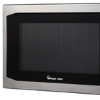 Magic Chef 1.6 Cu. ft. 1100W Countertop Microwave Oven with Push-Button Door in Black, New