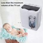 Hassch Semi-Automatic Washing Machine with 2 Tub, Compact Laundry Machine with Built-in Drain for Home, Apartment, Gray