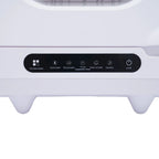 White 800W Dishwasher for Cleaning Vegetables and Fruits 15.6*15.4*16.9in Wash 6 Sets of Tableware at Once