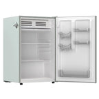 Frigidaire 4.5 cu. ft. retro compact fridge built-in side bottle opener W: 21.65" x L: 22.24" X H: 32.91" (Azure)