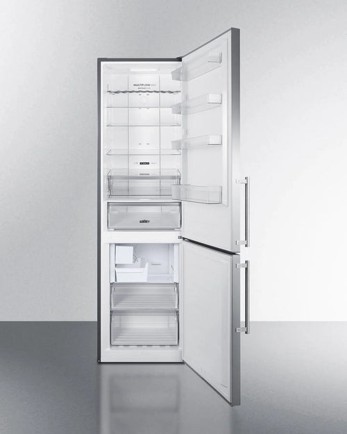 24" Wide Bottom Freezer Refrigerator With Icemaker, RHD