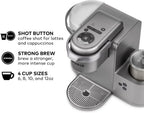 Restored Keurig KCK84NK K-Cafe C Single Serve K-Cup Pod Coffee, Latte and Cappuccino Maker, Nickel (Refurbished)