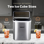 Igloo Handled Automatic Ice Machine Self Cleaning Countertop Ice Maker with Scoop, Aqua