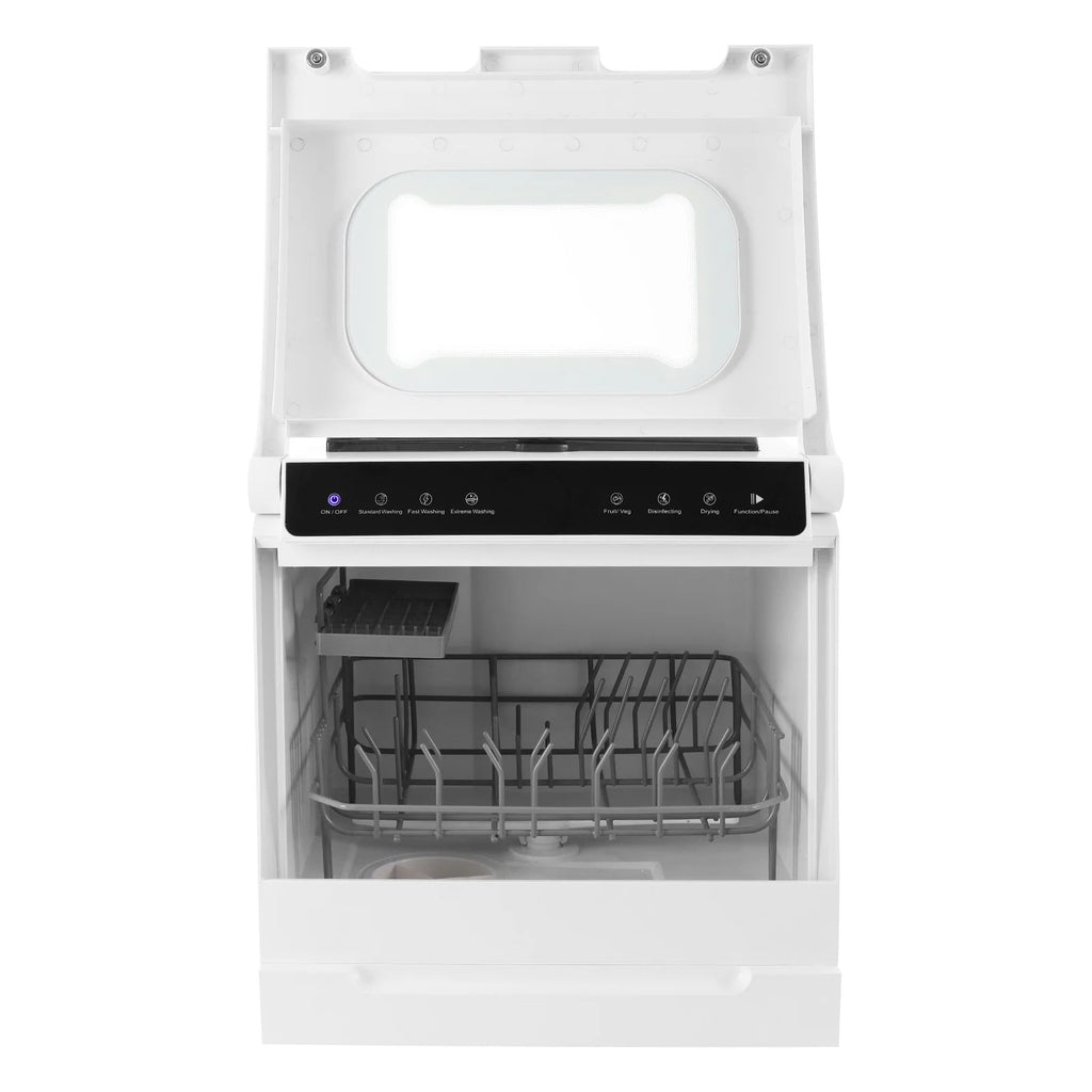 User-Friendly Dishwasher, Touchscreen Control with Visual Window, Top-Load Design with Sunken Handle, Easy for Elderly Users