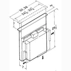 Broan Nutone Downdraft With Stainless Steel Cover. 28" Wide Intake Fits Most Nominal 30" Wide Cooktops. Stainless Steel