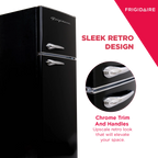Frigidaire, 7.5 Cu. ft. Top Mount Retro Refrigerator, Black