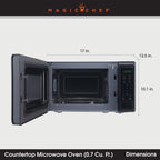 Magic Chef 0.9 cu ft Countertop Microwave Ovens in New Model