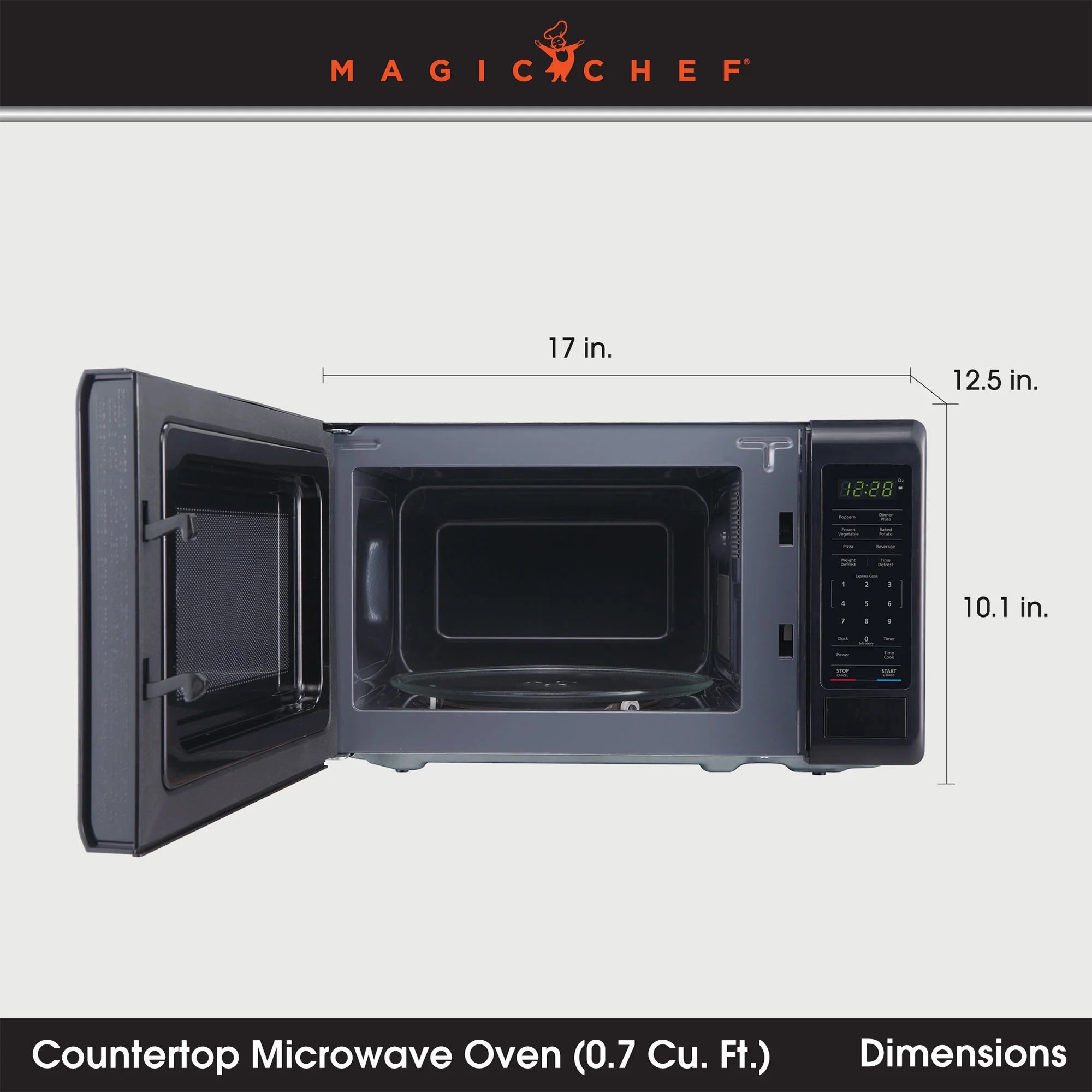Magic Chef 0.9 cu ft Countertop Microwave Ovens in New Model
