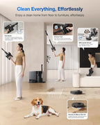ECOVACS DEEBOT T30S Care Robot Vacuum & Mop - 11000Pa, ZeroTangle, TruEdge Mopping, Self-Emptying, Auto-Mop Lifting