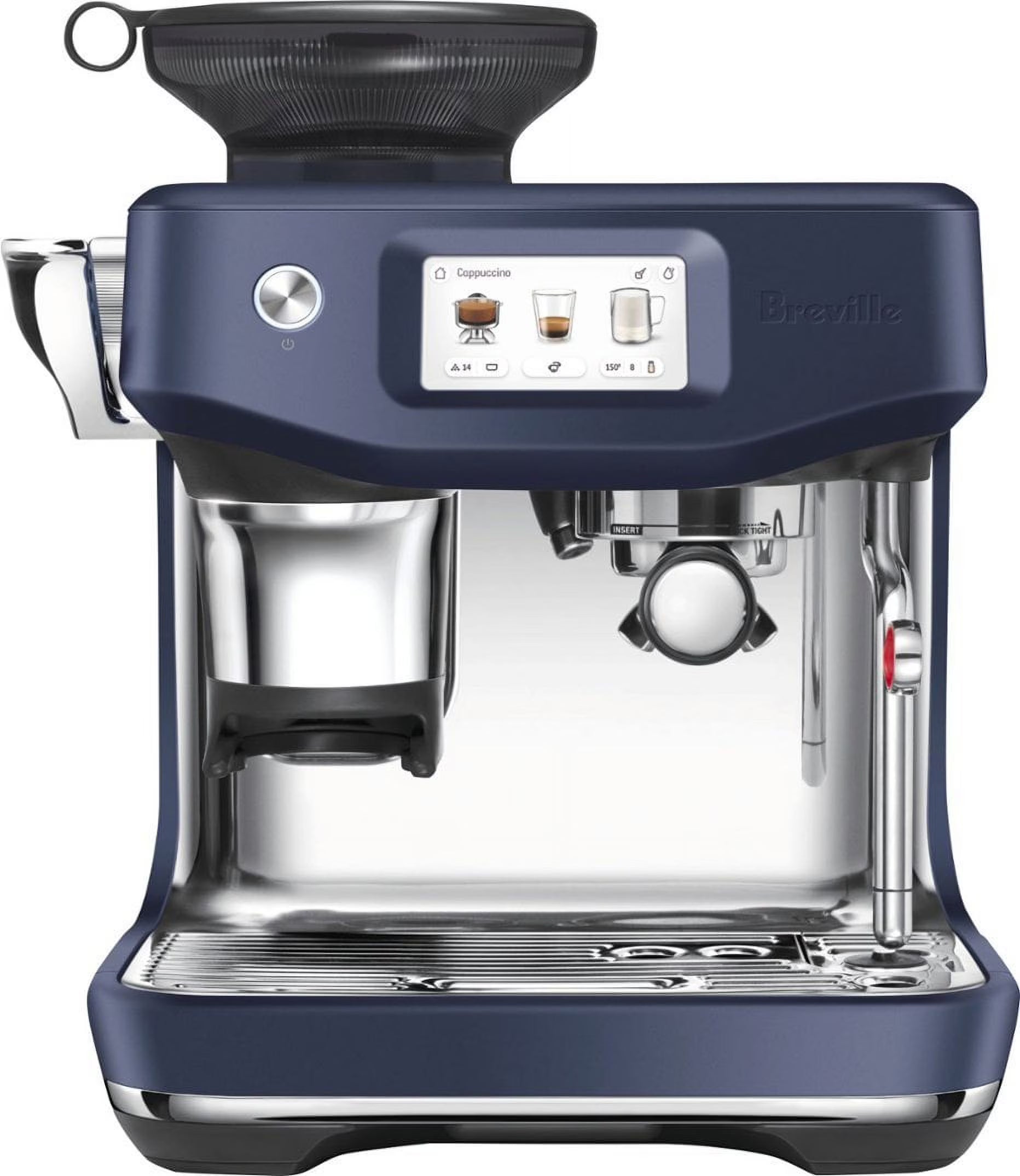 Breville Barista Touch Impress Espresso Machine with Grinder, Large - Damson Blue