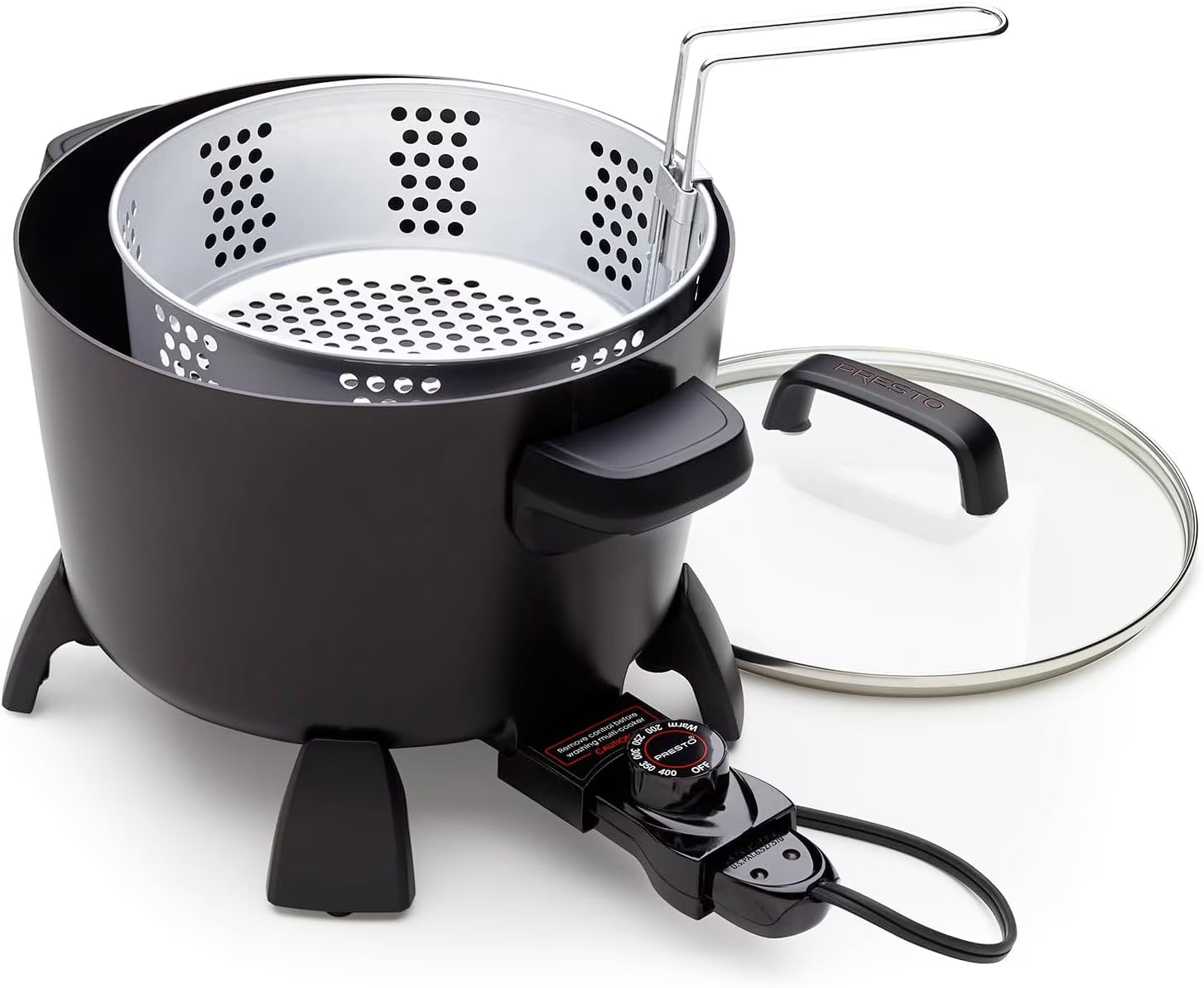 8-Quart Big Kettle, Steamer and Deep Fryer Multi-Cooker,