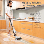 JONR ED12 Vacuum Mop all in one, Cordless Wet Dry Vacuum Cleaner and Mop Combo, Edge Cleaning, One-Step Cleaning, 850ml Water Tank, 30 Minutes Running Time for Hard Floors, Pet Hair