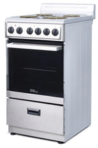 Premium Levella 20" Freestanding Electric Range with 4 Burners and 2.1 Cu. Ft. Oven Capacity