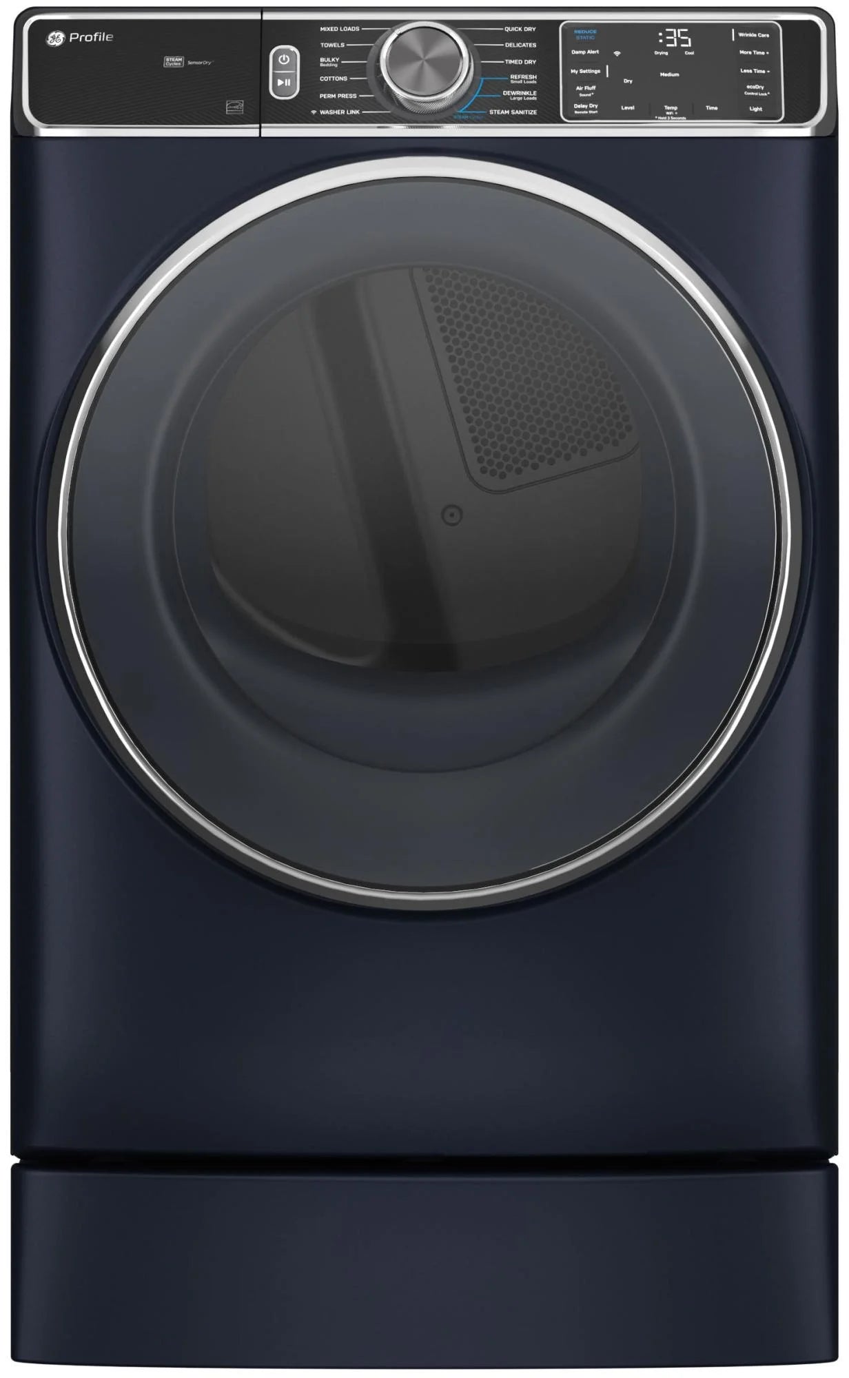 Ge Profile Pfd87es 28" Wide 7.8 Cu. Ft. Energy Star Certified Electric Dryer - Blue