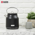 Haden Heritage 1.7 Liter Electric Kettle with 2 Slice Bread Toaster, White