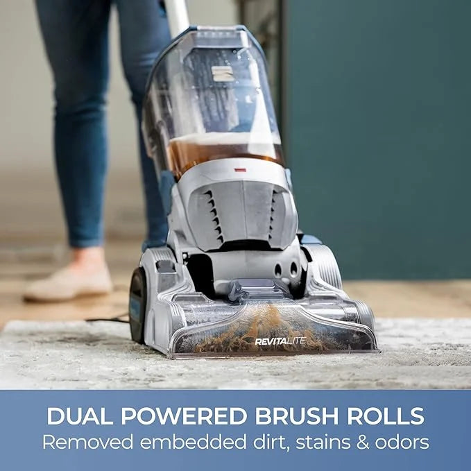 Kenmore KW4010 Pet Portable Carpet Cleaner Machine with High Cleaning Power, 3.2L Clean Tank & 1.4L Dirty Tank, 25ft Cord Length and Two Easy Removable Brushroll for Rug & Upholstery