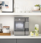 GE Profile? Opal? Nugget Ice Maker + Side Tank, Countertop Icemaker, Stainless Steel, 33lbs Daily Ice Production