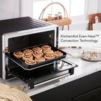 KitchenAid Dual Convection Countertop Oven with Air Fry and Temperature Probe, Black Matte, KCO224BM